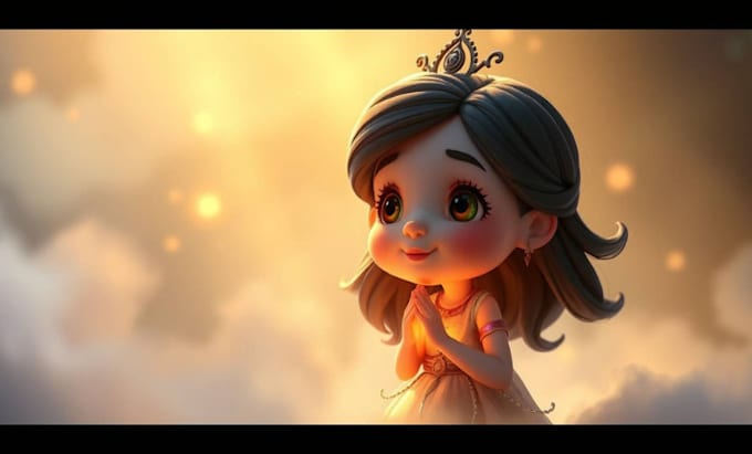 Gig Preview - Draw magical 3d characters for your storybook illustration children book kdp