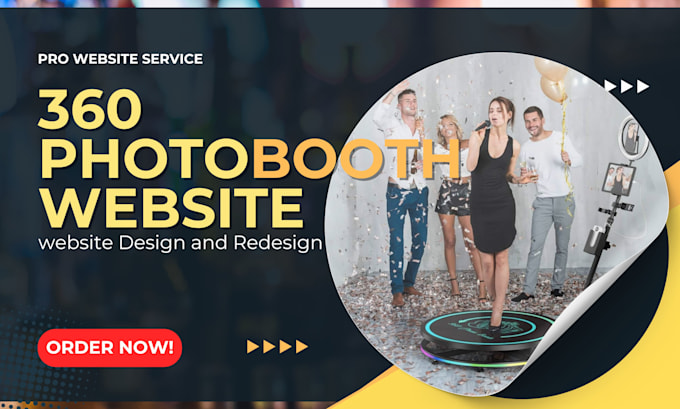 Bestseller - design photo booth website, 360 photo booth website with online booking