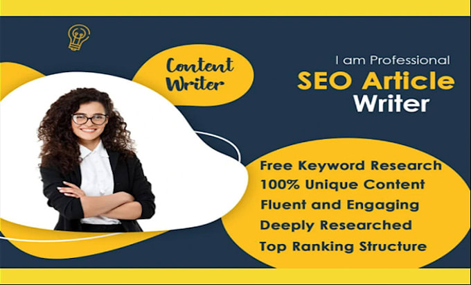 Gig Preview - Be manual SEO blog content writer to write blog writing and articles