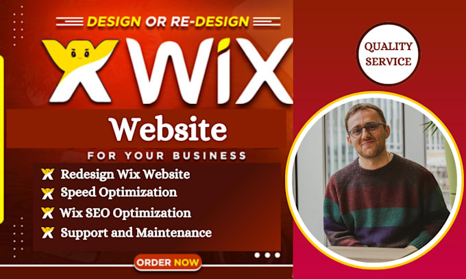 Gig Preview - Design wix website design or redesign wix blog portfolio site, wix booking site