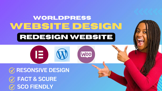 Gig Preview - Do wordpress website development design or redesign web blog