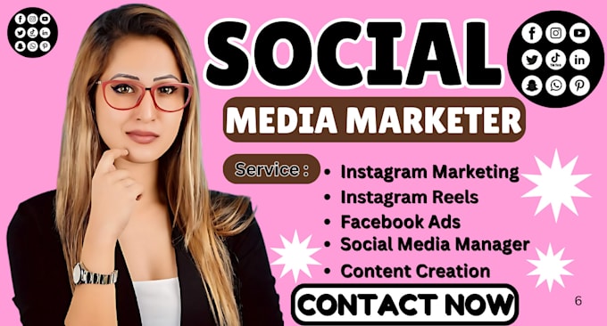 Gig Preview - Social media marketing manager instagram reels ads creation facebook page setup