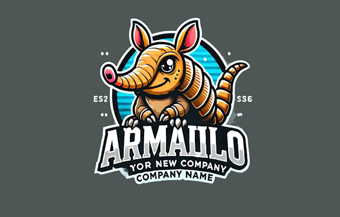 Gig Preview - Design a unique armadillo, mascot logo for your brand