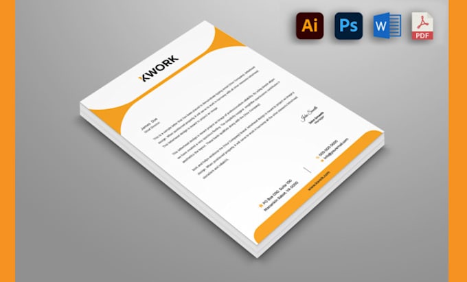 Bestseller - design custom letterheads to elevate your brand