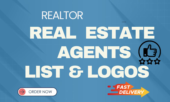 Gig Preview - Real estate agent contact real estate broker realtor logo real estate agent