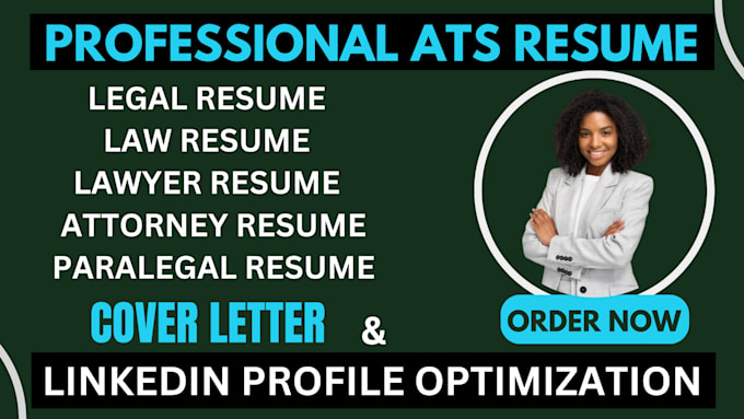 Gig Preview - Craft legal resume, lawyer resume, attorney resume and resume writing