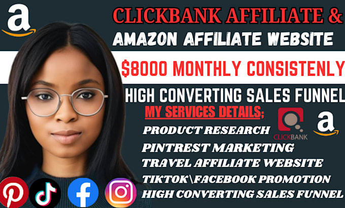 Bestseller - create autopilot amazon website clickbank affiliate marketing sales funnel