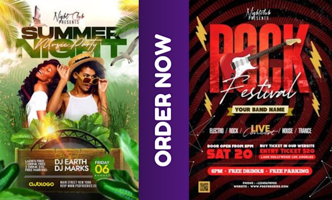 Gig Preview - Design an eye catching music flyer to promote your event or brand