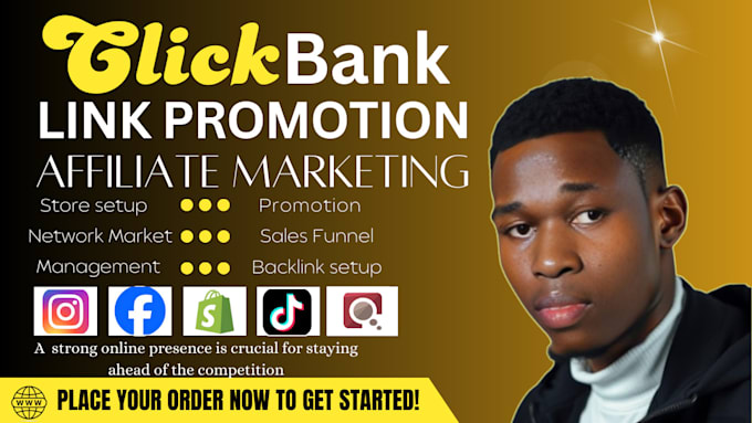 Gig Preview - Promote links for clickbank affiliate marketing network marketing sales funnels