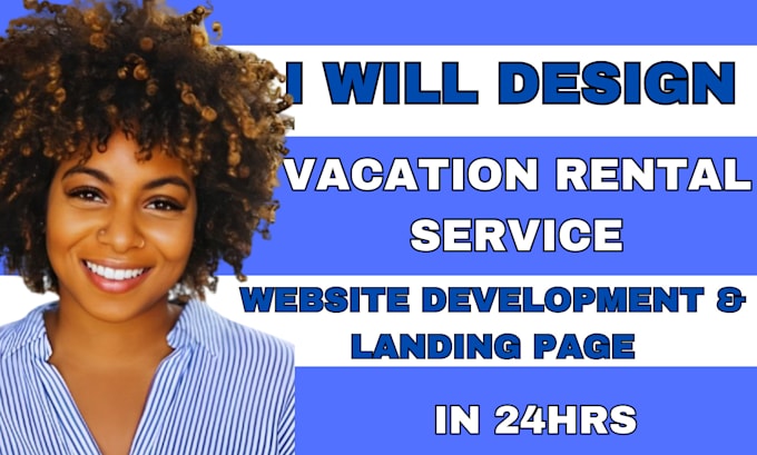 Gig Preview - Vacation rental website landing page, wordpress vacation rental website redesign