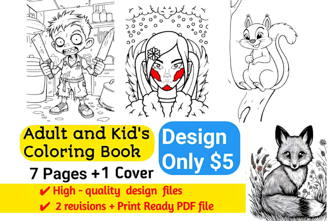 Gig Preview - Deliver top quality kids coloring books to enhance your business