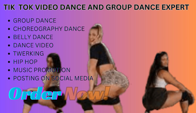 Gig Preview - Create twerk, choreographic,hip hop, tik tok video dance