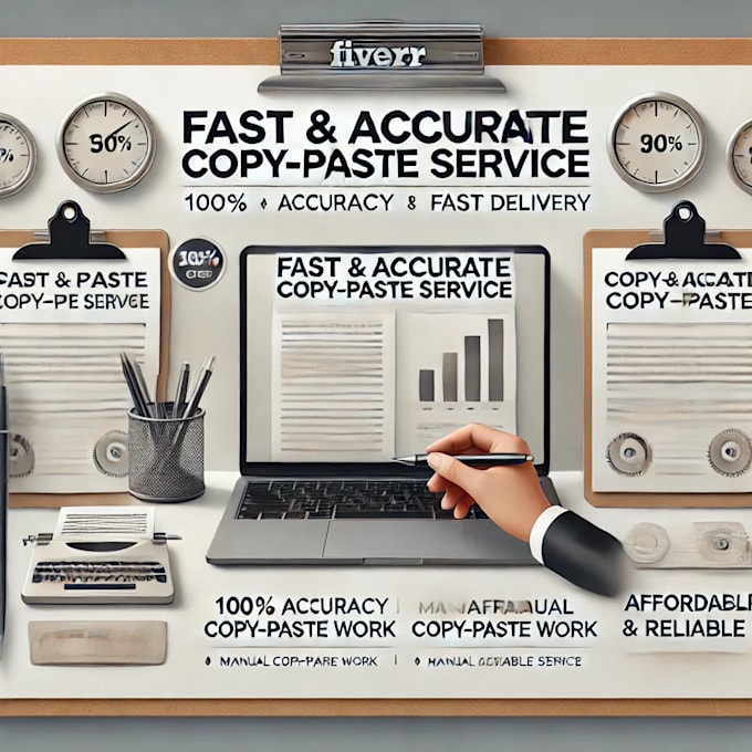 Gig Preview - Copy and paste data from websites, pdfs, and more