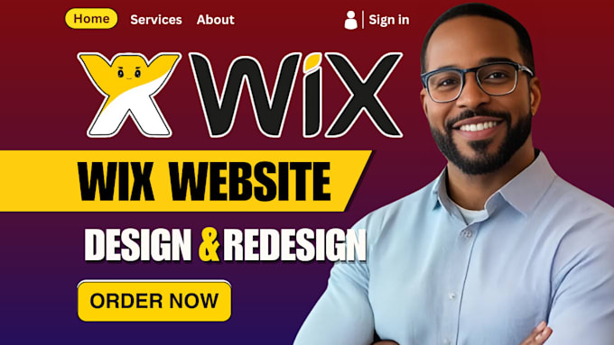 Gig Preview - Redesign wix website revamp wix site design wix clone edit update wix website