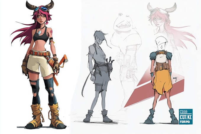 Gig Preview - Create character design concept art