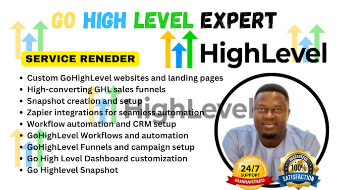 Gig Preview - Design gohighlevel website ghl landing page gohighlevel automations ghl whatsapp