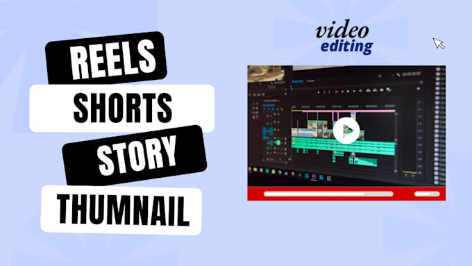 Gig Preview - Do video editing , for reels,shorts,thumnail,and long video