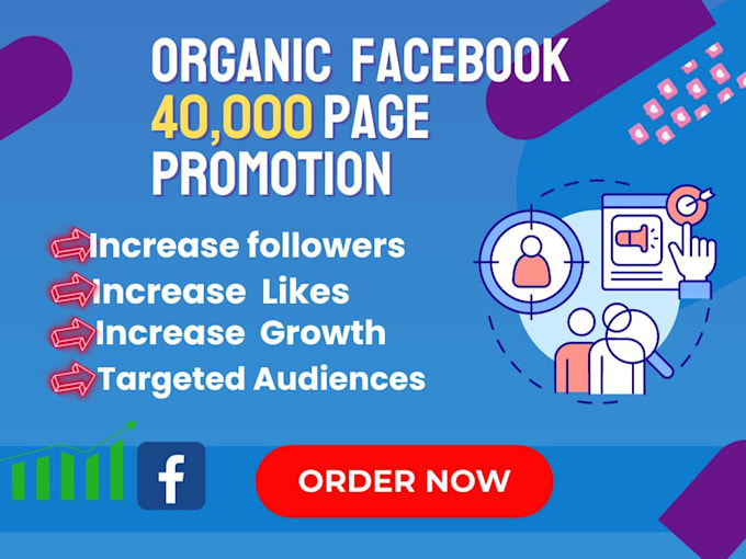 Gig Preview - Do grow facebook page promotion following fast organically