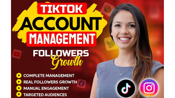 Gig Preview - Tiktok organic growth to promote followers and engagements