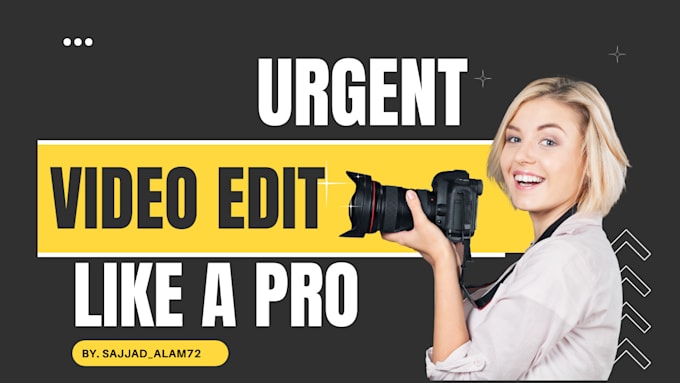 Gig Preview - Urgently do after effects video editing logo animation