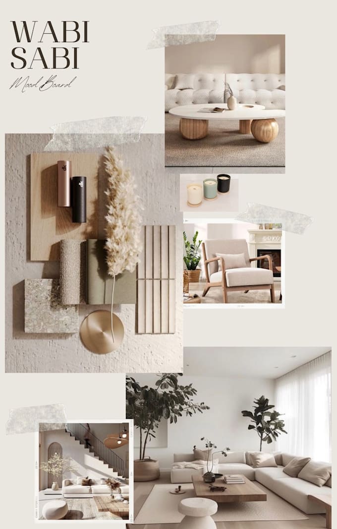 Bestseller - do a 3d and 2d moodboard for interior design