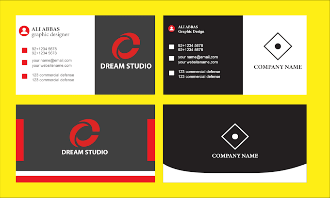 Gig Preview - Create a stunning and unique business card design for you