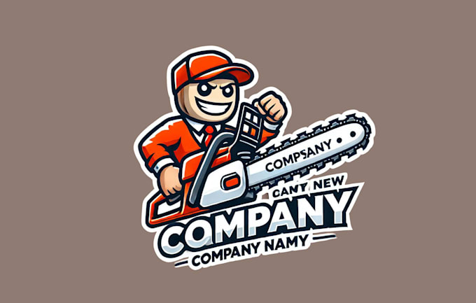 Gig Preview - Design a bold chainsaw, mascot logo for your brand