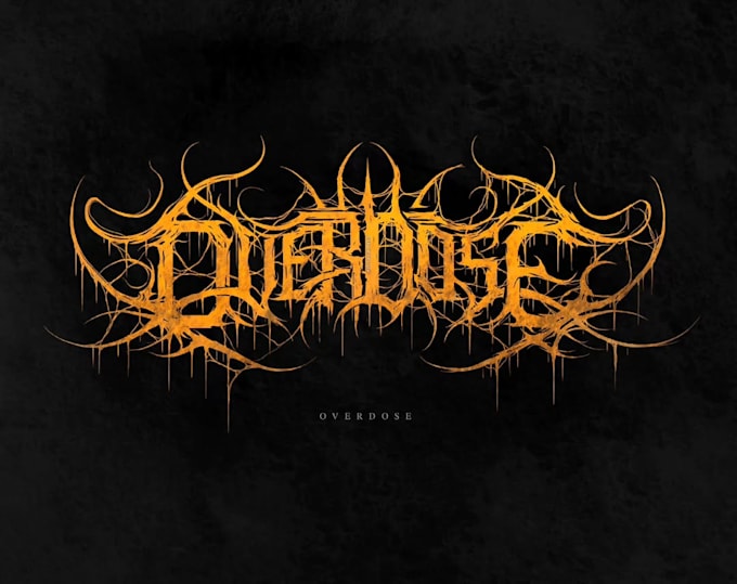 Gig Preview - Draw custom death metal logo design for your needs