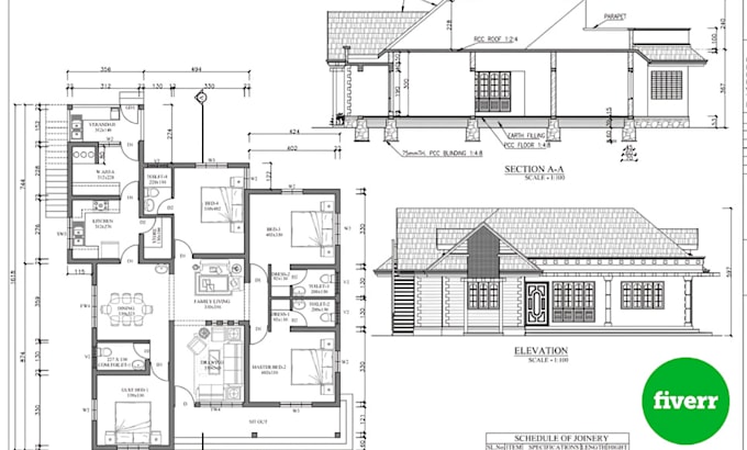 Gig Preview - Draft architectural floor plan, electrical plan, mep blueprint in autocad