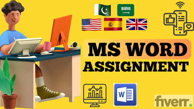 Gig Preview - Make your assignments in ms word