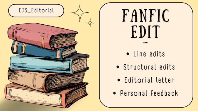 Gig Preview - Edit your fanfiction and give personalized feedback