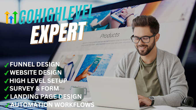 Gig Preview - Be your gohighlevel sales funnel gohighlevel landing page go high level expert