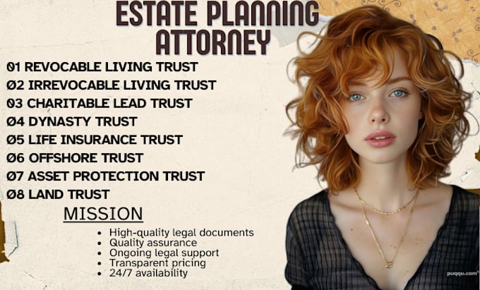 Gig Preview - Usa attorney forge your dynasty, bespoke trust creation, irrevocable, revocable