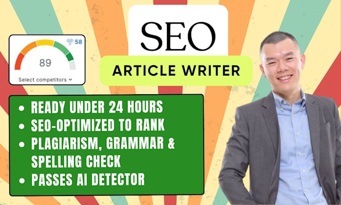 Gig Preview - Write an SEO optimized article in less than 24 hours