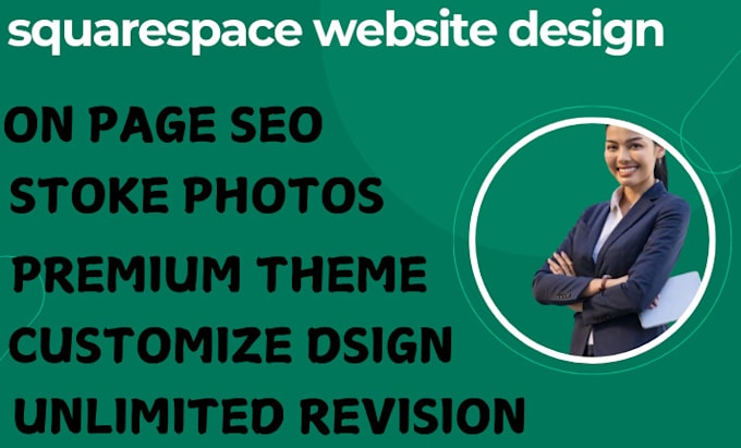 Gig Preview - Build responsive sqarespace website design shopify design commerce development