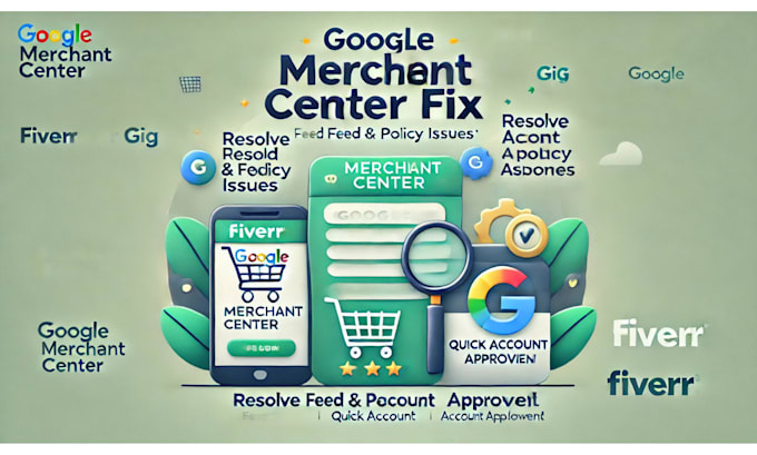 Gig Preview - Help you get your google merchant center account approved