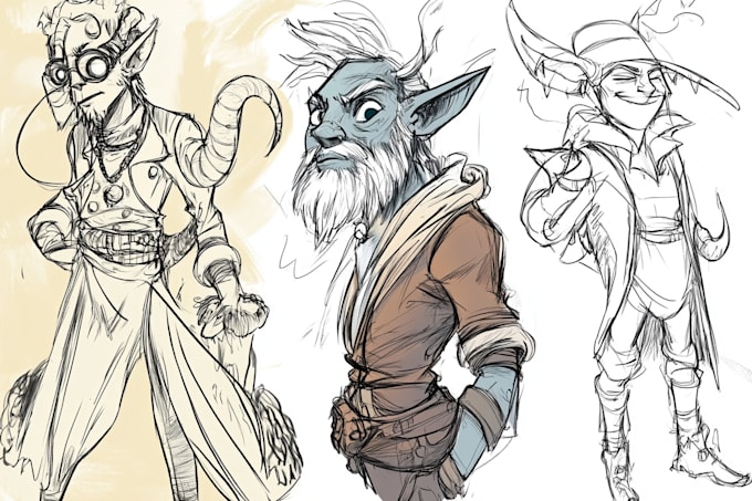 Gig Preview - Sketch your character concept or anything