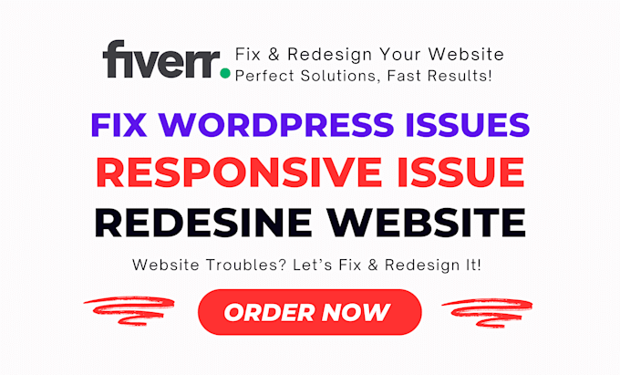 Gig Preview - Fix and redesign your website for faster loading and better SEO