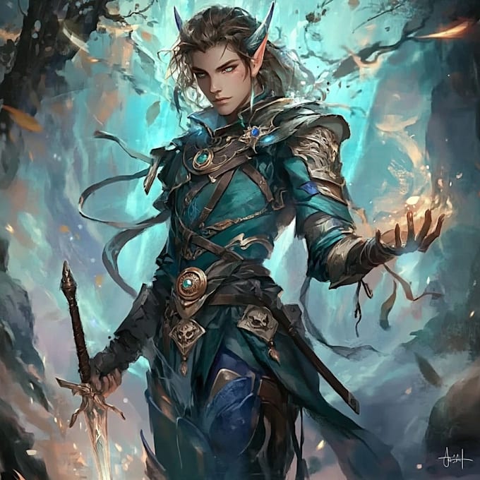 Bestseller - make a dnd character art and dnd character art