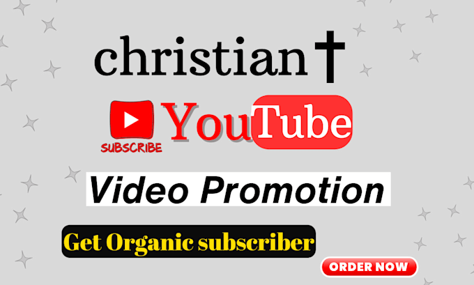 Gig Preview - Do excellent youtube video organic promotion for christian