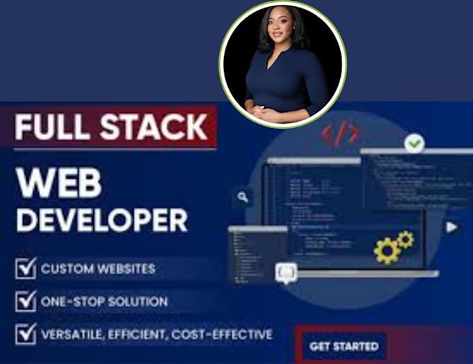 Gig Preview - Do custom website development as full stack developer, front end developer