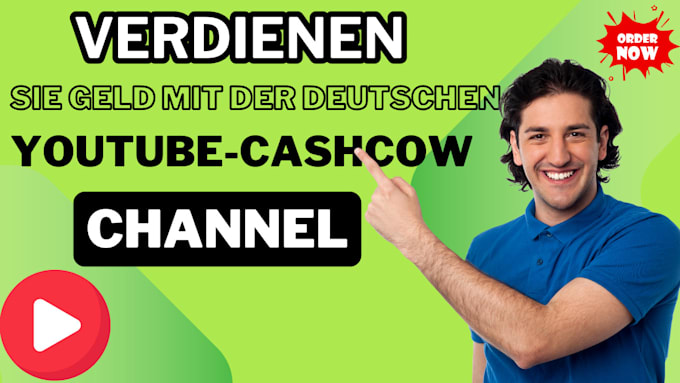 Gig Preview - Verdienen sie geld mit der deutschen youtube cashcow