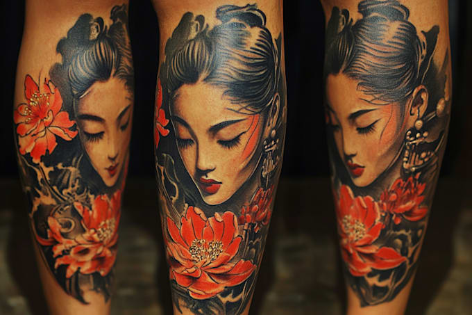 Gig Preview - Draw amazing japanese oriental tattoo