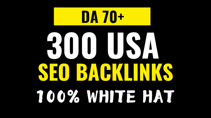 Gig Preview - Do high authority USA SEO backlinks white hat high quality link building