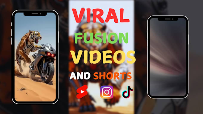 Gig Preview - Do viral hybrid reels, ai animal fusion, animal ai video on instagram reels