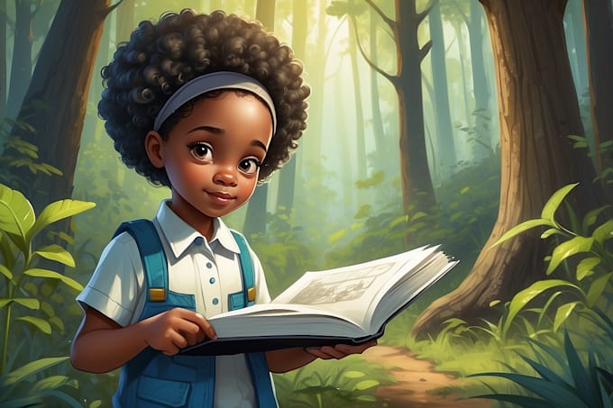 Gig Preview - Create african american illustrations for children book