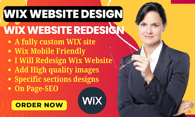 Gig Preview - Design unique wix website and redesign wix business website for your products