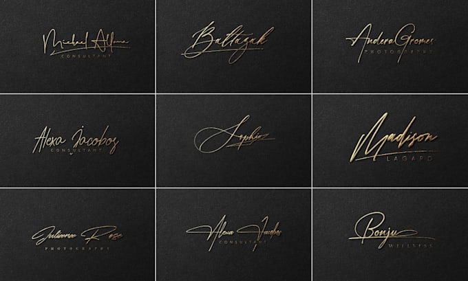 Gig Preview - Design beautiful signature and handwritten business logo