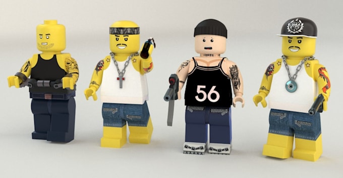 Gig Preview - Design 3d lego model,your picture to 3d lego,minifigure,lego set for 3d print