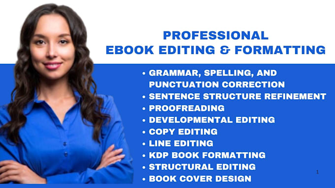 Gig Preview - Do book editing and formatting for your fiction novel, children book and ebook